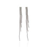 Cubic Zirconia Long Earrings.
