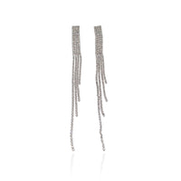 Cubic Zirconia Long Earrings.