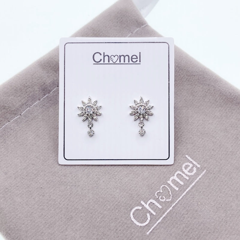 Star Cubic Zirconia Earrings.
