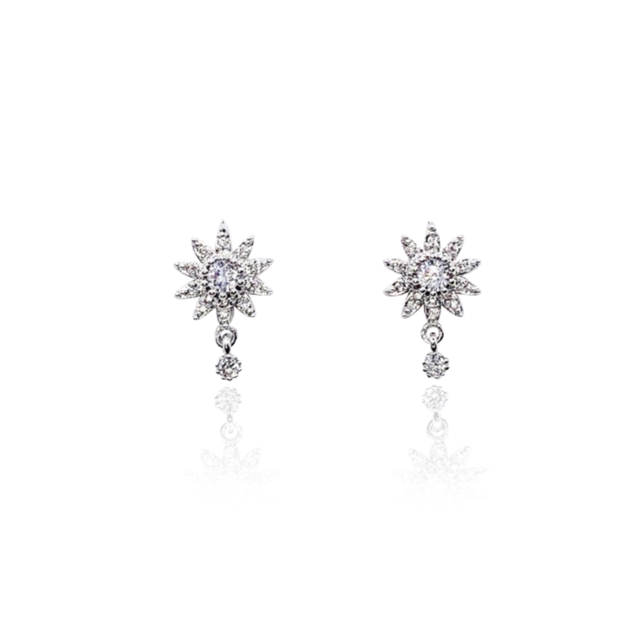 Star Cubic Zirconia Earrings.