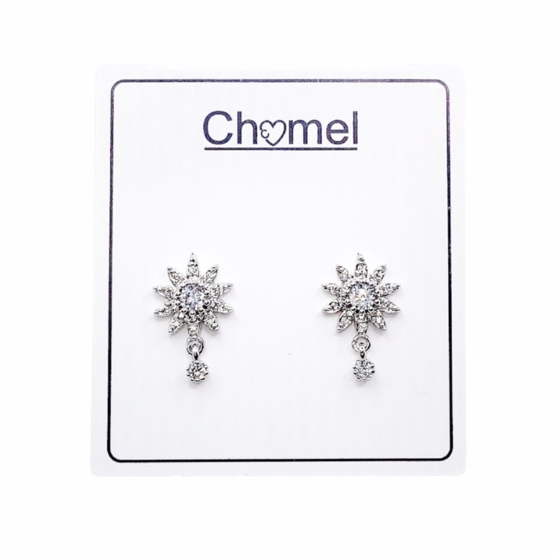 Star Cubic Zirconia Earrings.