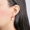 Simulated Moonstone Drop Earrings.