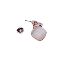Simulated Moonstone Drop Earrings.