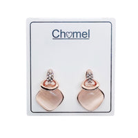 Simulated Moonstone Drop Earrings.
