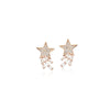 Star Cubic Zirconia  Earrings.