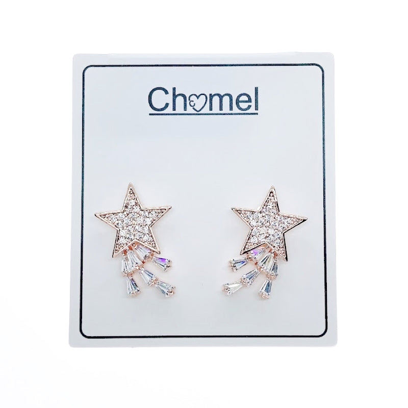 Star Cubic Zirconia  Earrings.