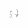 Star & Moon Cubic Zirconia Earrings.