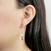 Simulated Moonstone Earrings.