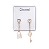 Simulated Moonstone Earrings.