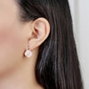 Simulated Moonstone Earrings.