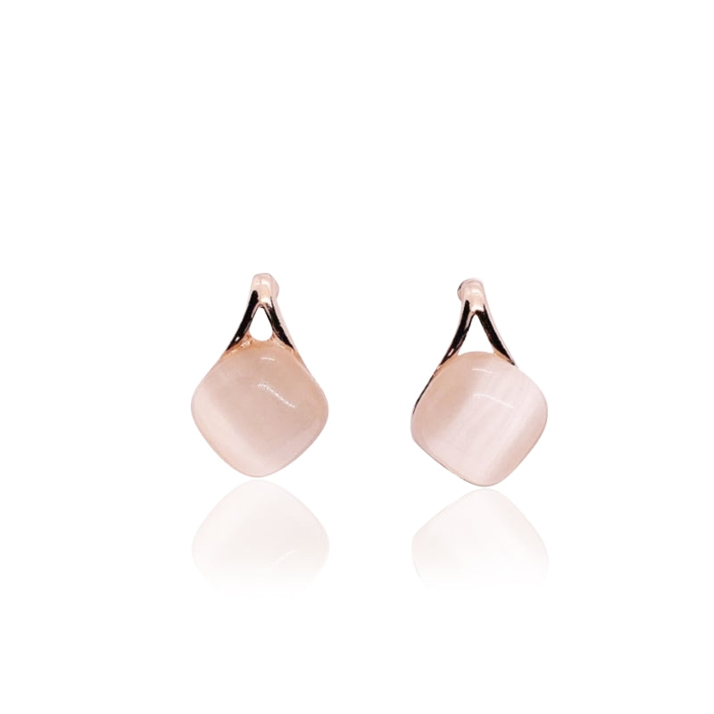 Simulated Moonstone Earrings.