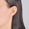 Flower Cubic Zirconia  Earrings.
