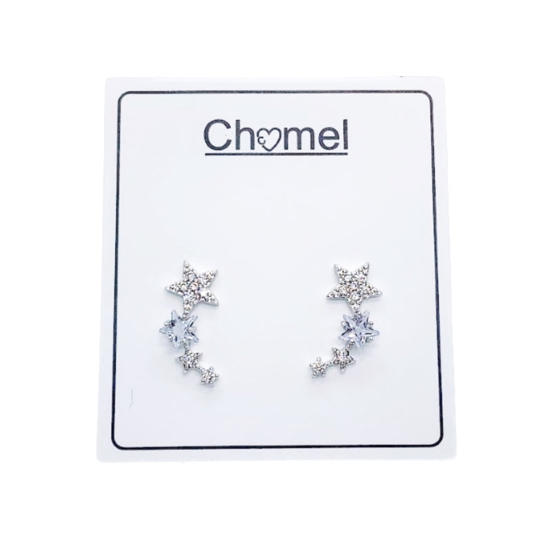 Star Cubic Zirconia Earrings.