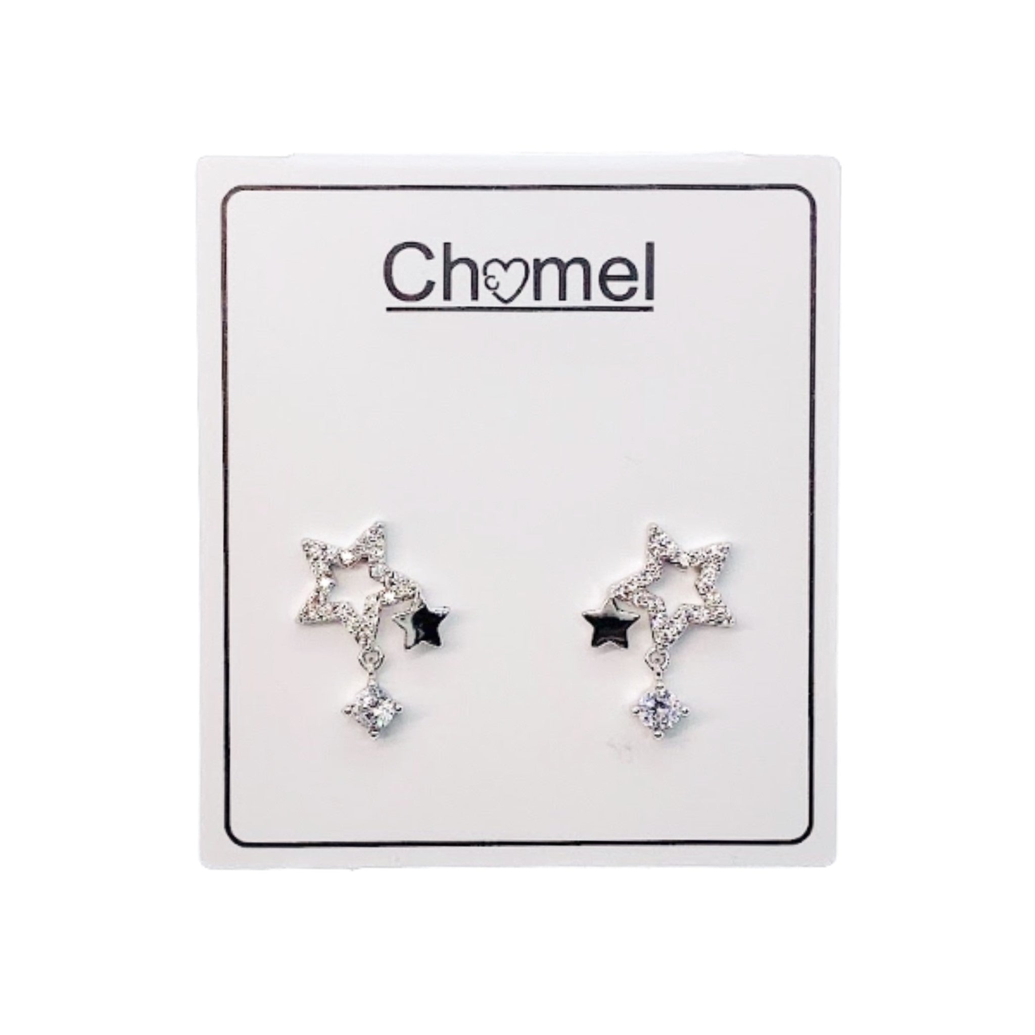 Star Cubic Zirconia Earrings.