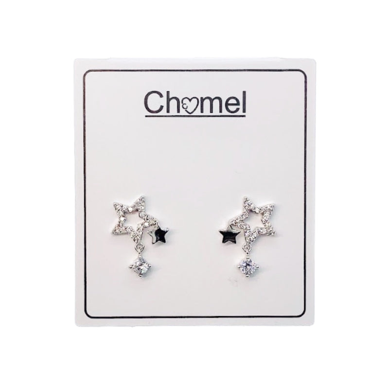 Star Cubic Zirconia Earrings.