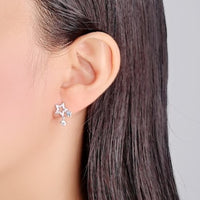 Star Cubic Zirconia Earrings.