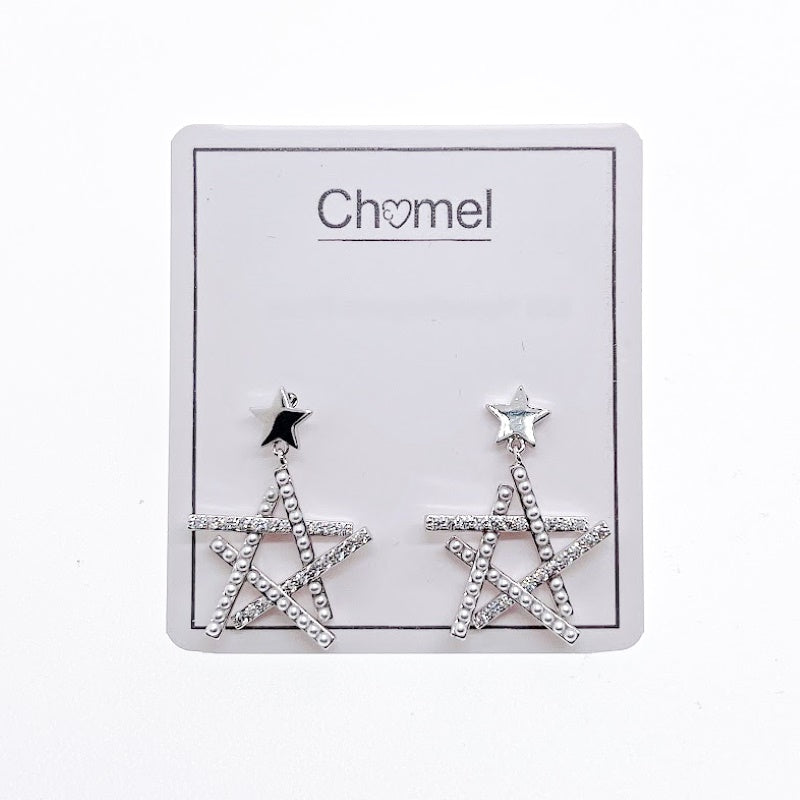 Star Pearl Earrings - CHOMEL