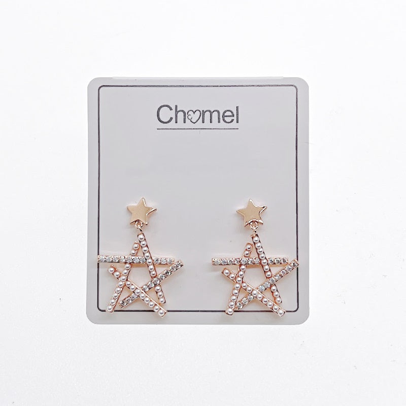 Star Pearl Earrings - CHOMEL