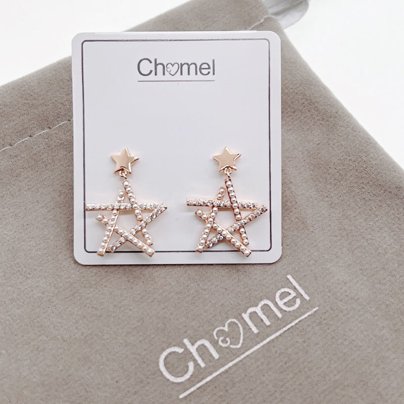 Star Pearl Earrings - CHOMEL