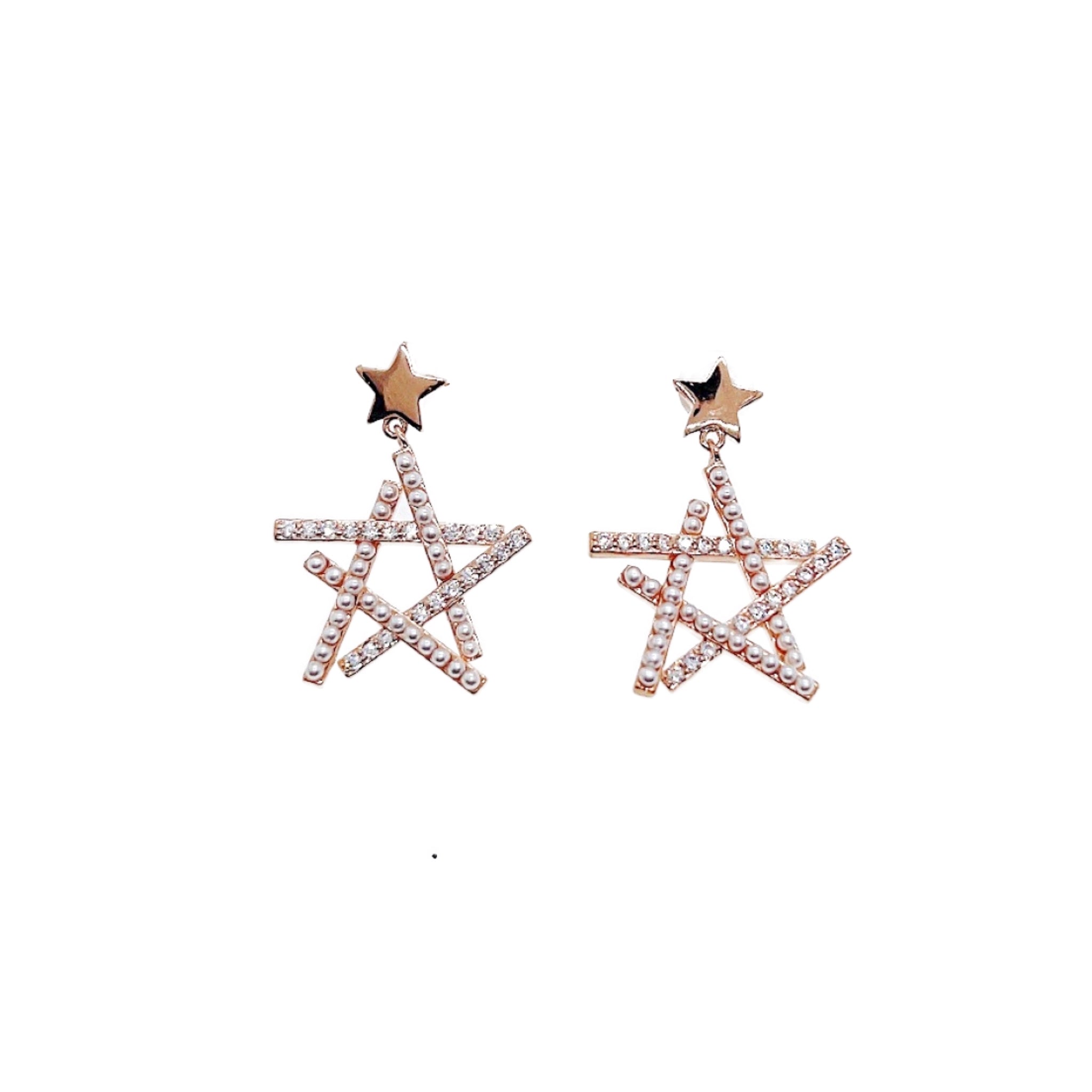 Star Pearl Earrings - CHOMEL
