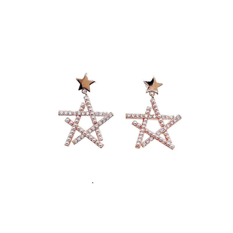 Star Pearl Earrings - CHOMEL