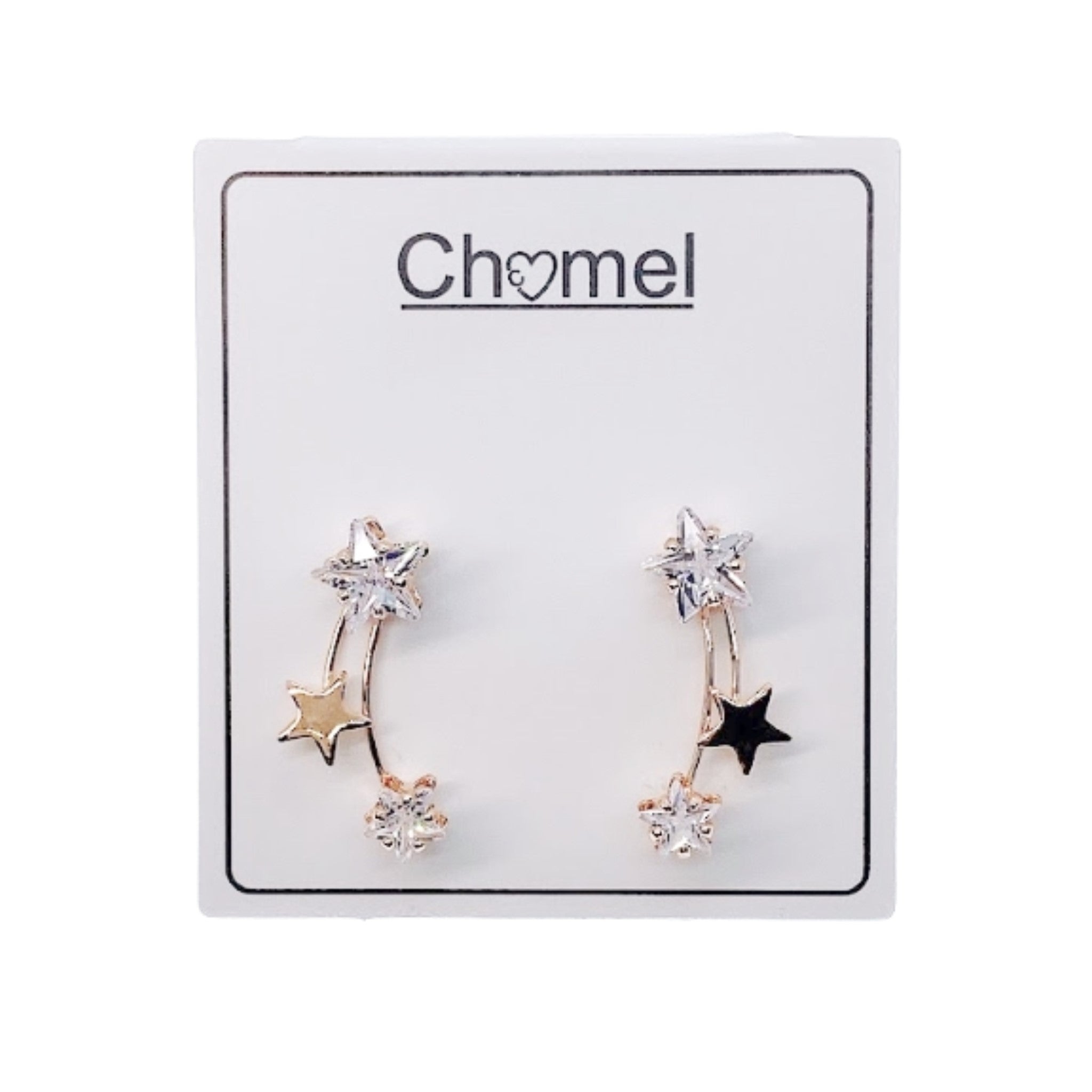 Star Cubic Zirconia Earrings.