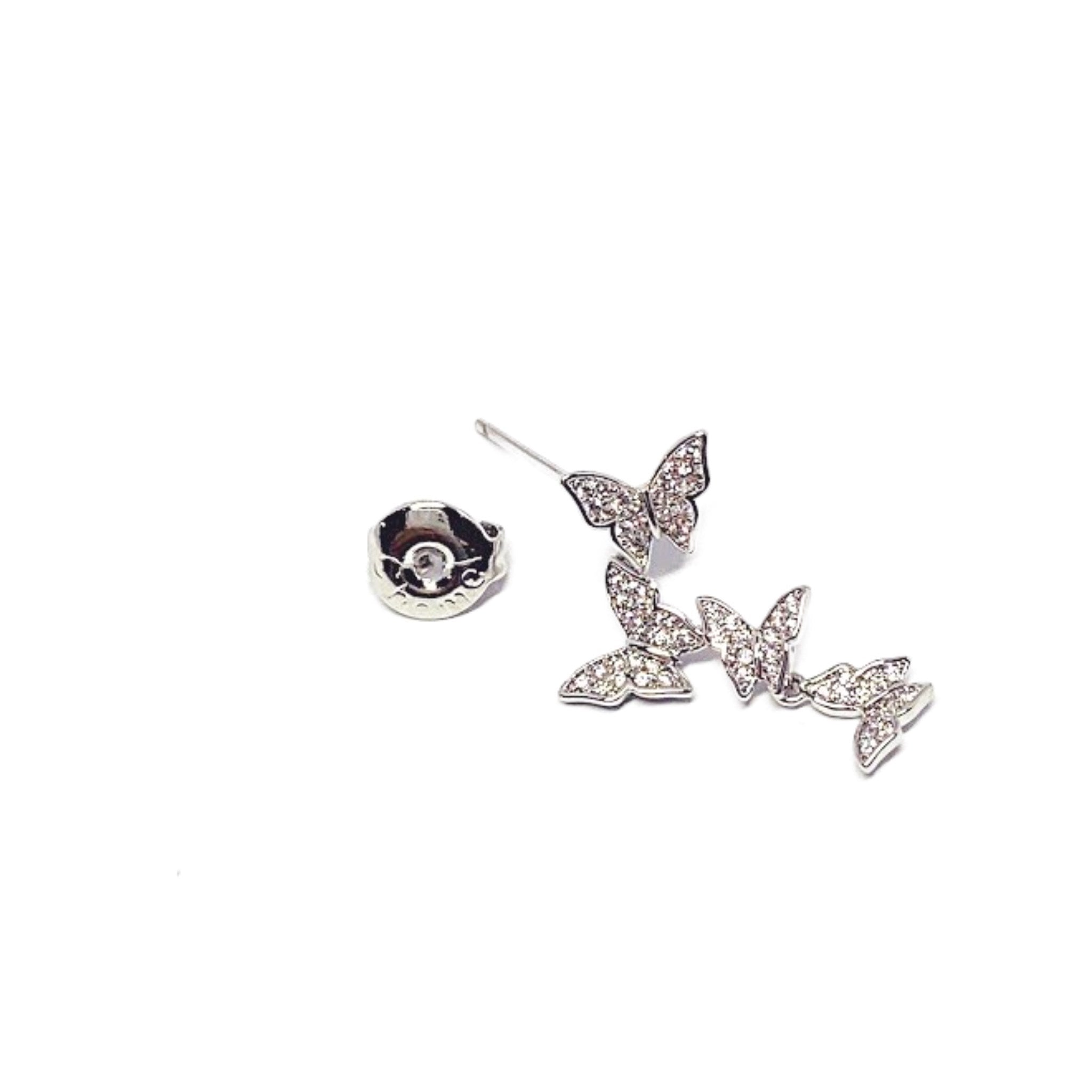 Butterfly Cubic Zirconia Earrings.