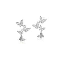 Butterfly Cubic Zirconia Earrings.