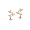 Butterfly Cubic Zirconia Earrings.