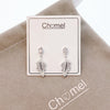 Leaf Cubic Zirconia Earrings.