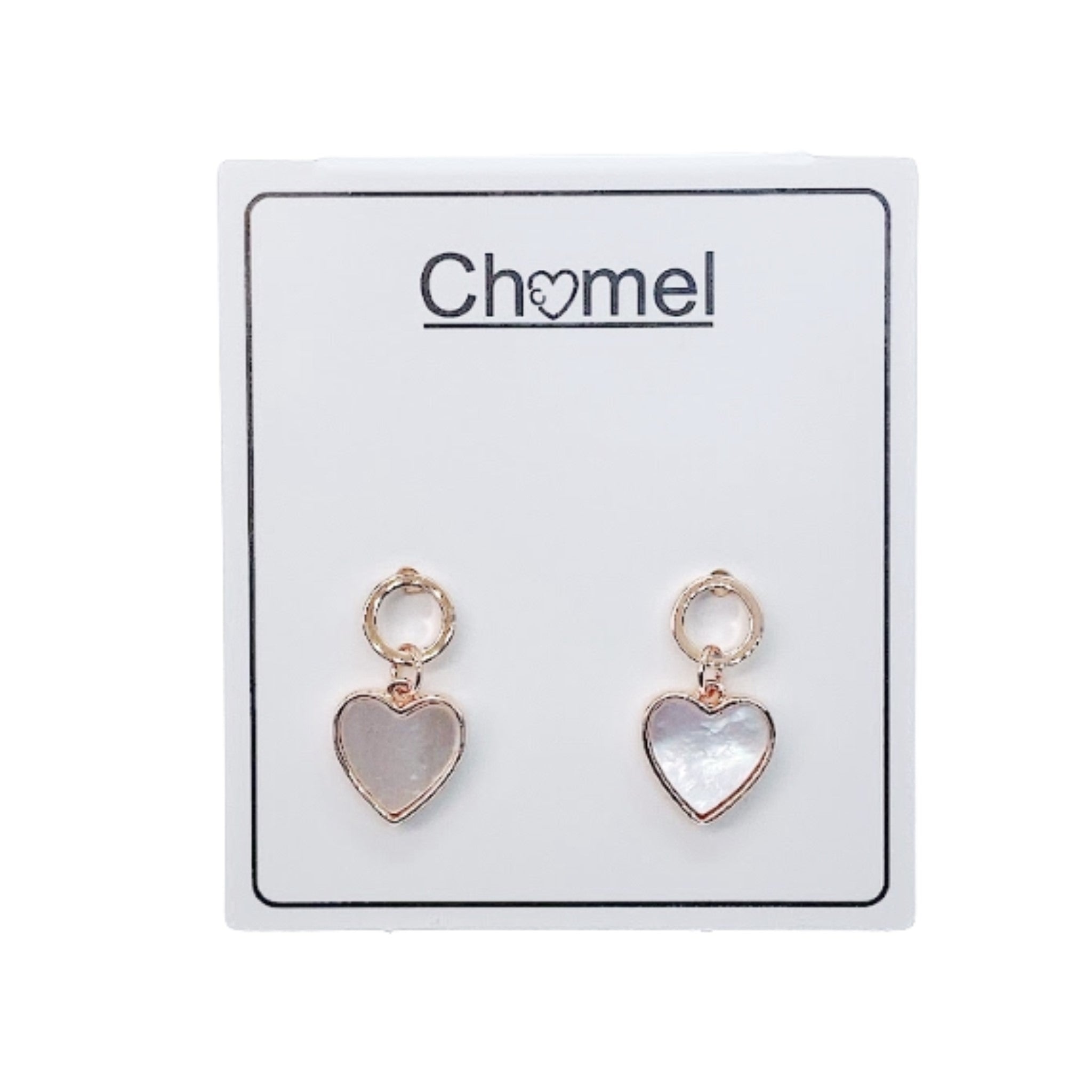Heart Mother of Pearl Earrings.