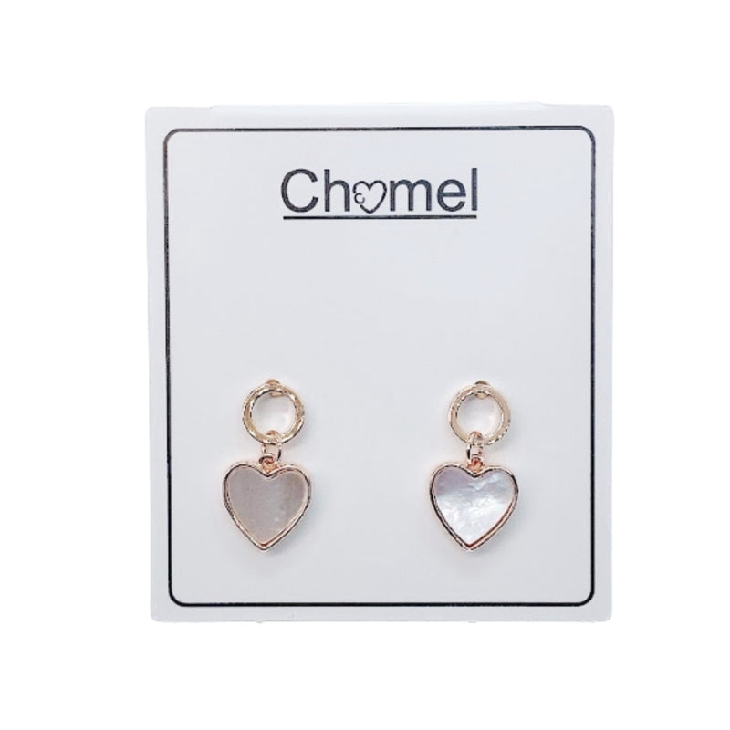 Heart Mother of Pearl Earrings.