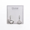 Shell Cubic Zirconia Earrings - CHOMEL