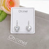 Heart Cubic Zirconia Earrings - CHOMEL