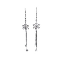 Flower Cubic Zirconia Earrings - CHOMEL