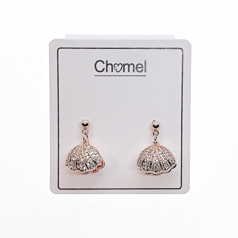 Shell Cubic Zirconia Earring.