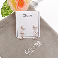 Butterfly Cubic Zirconia Earrings - CHOMEL