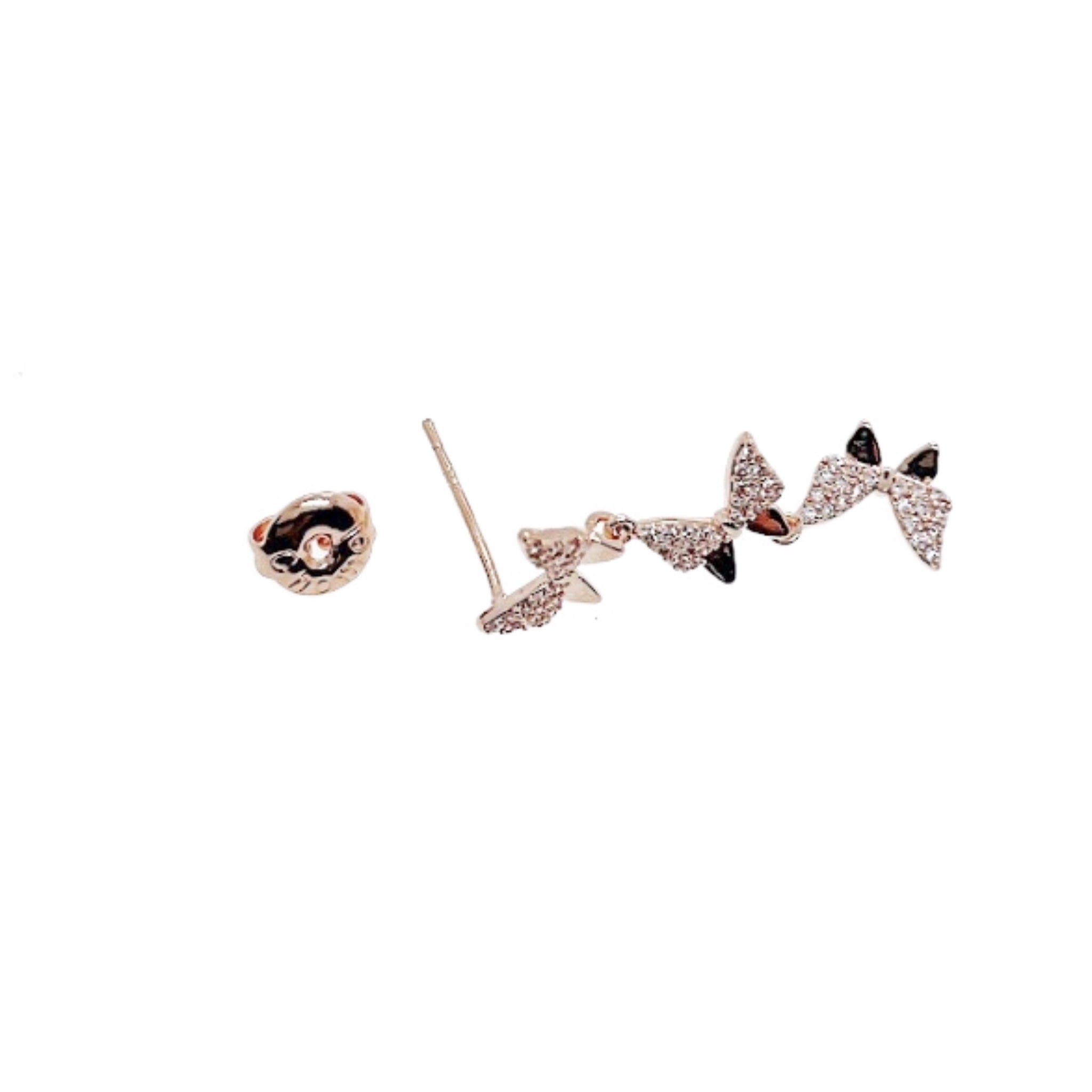 Butterfly Cubic Zirconia Earrings - CHOMEL