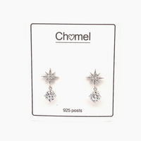 Star Cubic Zirconia Earrings - CHOMEL