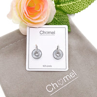 Round Mother of Pearl Earrings - CHOMEL