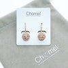 Round Cubic Zirconia Earring.