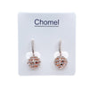Round Cubic Zirconia Earring.