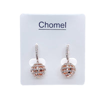 Round Cubic Zirconia Earring.