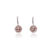 Round Cubic Zirconia Earring.