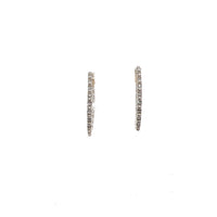 Pearl & Cubic Zirconia Hoop Earrings - CHOMEL