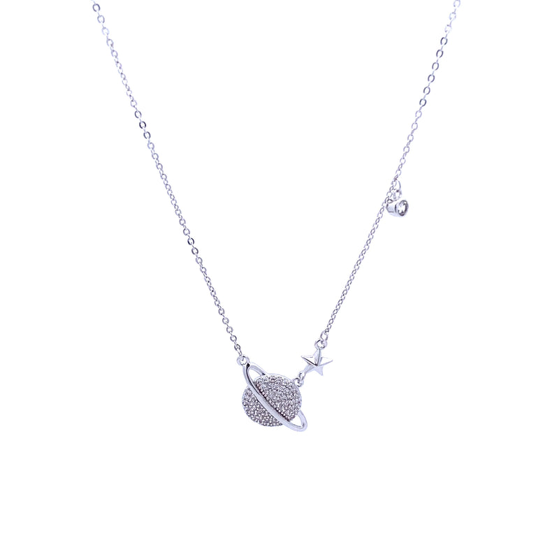Planet Cubic Zirconia Necklace