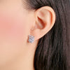 Ribbon Cubic Zirconia Earrings.