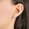 Ribbon Cubic Zirconia Earrings.