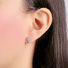 Heart Cubic Zirconia Earrings.