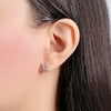 Starburst Cubic Zirconia Earrings.